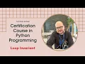 Certification Course in Python Programming Loop Invariant