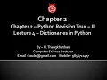 Chapter 2 - Lecture 4