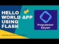 Hello World app using Flask Programmer Saiyam Flask Interesting Python Modules
