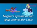 Regular Expressions and grep command in Linux