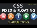 Create Fixed and Floating Social Media Share Buttons HTML CSS