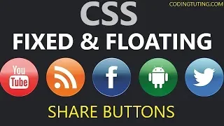 Create Fixed and Floating Social Media Share Buttons HTML CSS