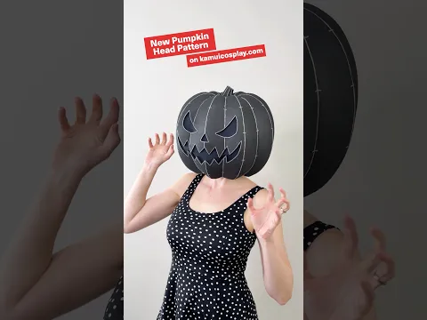 Easy DIY Pumpkin Mask for Halloween! 🎃