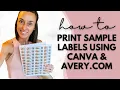 Scentsy Canva Avery How-To