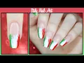 Travel to Italy with this Nails Cute Easy Italy Flag Nail Art Deyanira Morales Nail - Art