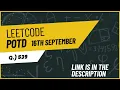 Minimum Time Difference LeetCode POTD Solution - September 16 2024 Q Optimized Code