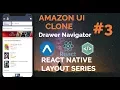 Amazon UI Custom Drawer Navigator React Native Native Base