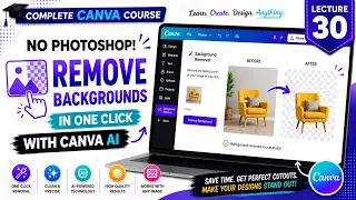No Photoshop Remove Backgrounds in One Click Lecture 30