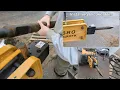 How to Change a bit on a hydraulic concrete breaker attachment