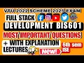 Full Stack Development BIS601 VTU 6th sem Most Important Questions ISE 2025 Exams