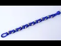 Make a Zig Zag Beaded Snake Knot Bracelet - Diamond Knot Closure