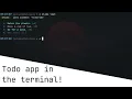 Clido A Commandline TODO App