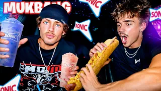 Trying Every Single Slushy At Sonic MUKBANG