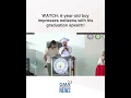 WATCH 6-year-old boy impresses netizens with his graduation speech