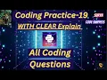 Coding practice-19 coding Questions CCBP NxtWave YouTube