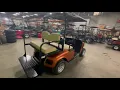 ORANGE SATIN STREET LEGAL EZGO TXT GAS GOLF CART