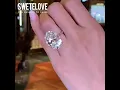 8 0CT Handmade Classic Oval Cut White Sapphire 925 Sterling Silver Ring