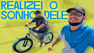 DEI UMA BIKE DE 5 MIL REAIS PRA ELE | REALIZANDO SONHOS 12