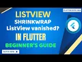 Solved LIstview not showing Vanished Vertical viewport was given unbounded height