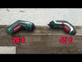 Bosch IXO vs Parkside PAS 4 C4 Lithium ion Cordless Screwdriver #Lidl - Test comparison