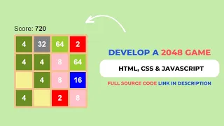 2048 Game Javascript HTML CSS