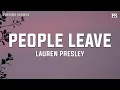 Lagu Lauren Presley - People Leave (Acoustic) [Lyrics]