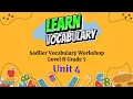 Sadlier Connect Grade 7 Level B Unit 4 Vocabulary Workshop
