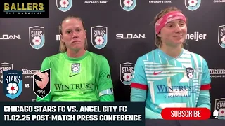 Alyssa Naeher Ally Schlegel Chicago Stars FC Postgame Presser vs Angel City FC 11 02 25