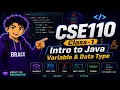 CSE110 MID Class-1 Intro to Java and Variable Data Type BRACU
