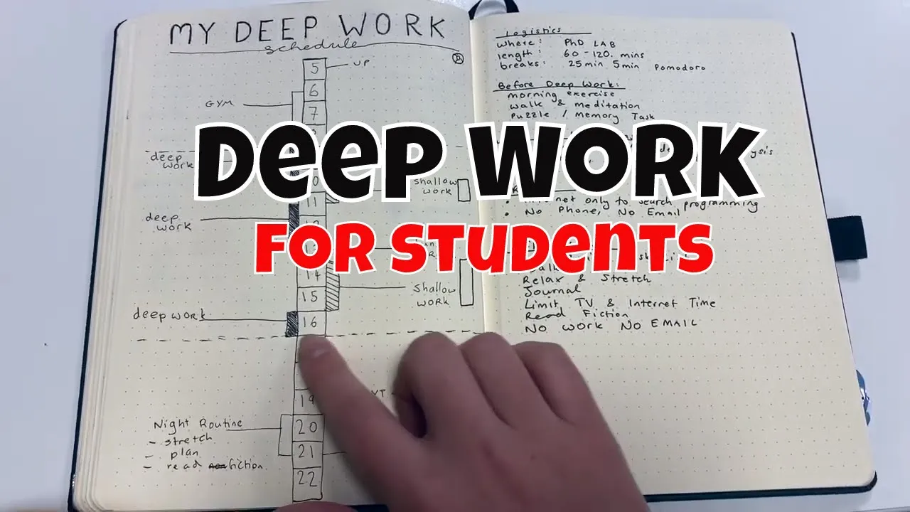 How I Use Deep Work as a Computer Science PhD Student | Bullet Journal Spreads for Productivity