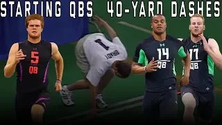 Slowest Fastest Top 10 Starting QB s 40-Yard Dash Times