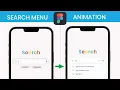 Figma Search Bar Menu Animation 2022