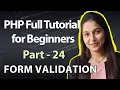 Form Validation in PHP Form Validation with Post Get Method PHP Tutorial in Hindi