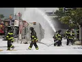 Gasoline Tanker Overturns at Nassau-Queens Border Spilling 2 000 Gallons Long Island NY