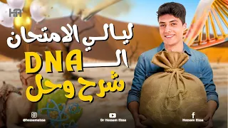 ليالي الامتحان احياء ثانوية عامة باب DNA كاملا شرح و حل كل الأفكار 