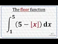 Integral of floor function