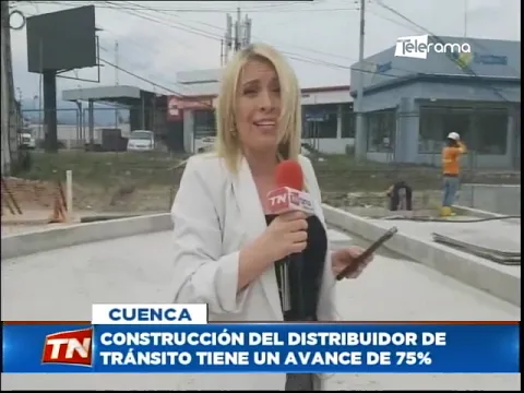 Construcción del distribuidor de tránsito tiene un avance de 75%