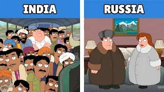 Every Country Roasted in Family Guy