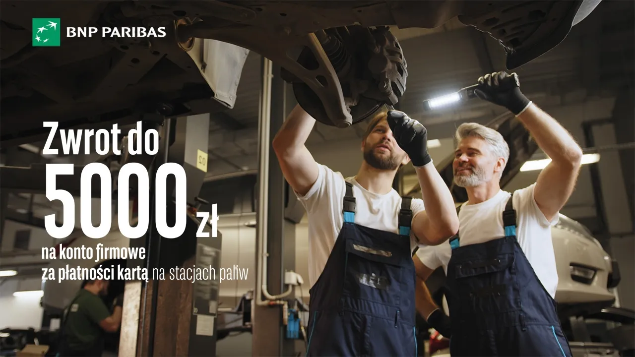 BNP Paribas Bank Polska — BNP PARIBAS — Zwrot do 5000 zł na konto firmowe (YouTube video ad)