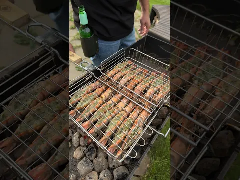 Новый рецепт креветок на мангале #креветки #мангал #еда