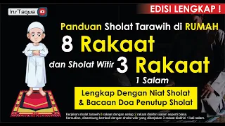 Download Panduan Sholat Tarawih 8 Rakaat \u0026 Witir 3 Rakaat 1 Salam diKerjakan diRumah ~ Lengkap Niat \u0026 Doanya MP3