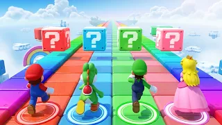 Super Mario Party Minigames - Peach Vs Mario Vs Yoshi Vs Luigi (Master Difficulty)