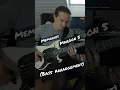 Memories (Bass Arrangement) 🥳🫶🏻🎶 #shorts #bass #memories #maroon5