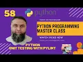 Python Unit Testing pylint Python Programming Master Class python unit test Nasrullah Mahar