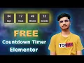 Free Countdown Timer Create in Elementor I How to Add Countdown timer in Elementor
