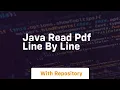 java read pdf line by line