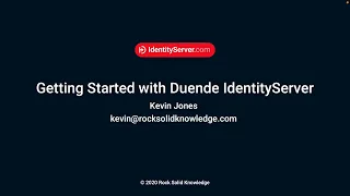 Getting Started with Duende IdentityServer