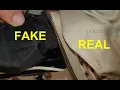 Real vs Fake Guess purse comparison How to spot counterfeit Guess