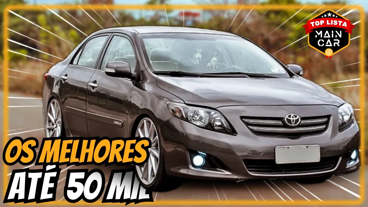5 MELHORES carros até 50 MIL | Você fica BONITO pagando POUCO????