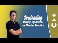 Overloading Binary Operator as Member Function